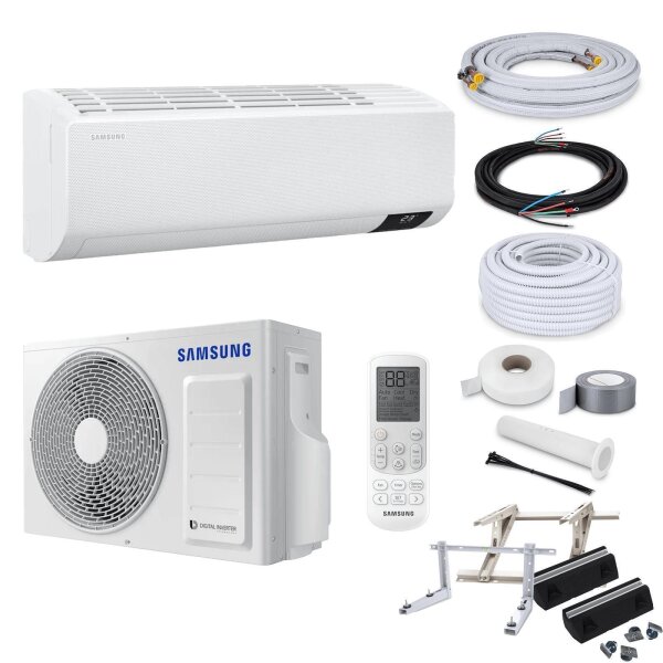 Samsung Klimaanlage Wind-Free Comfort AR24TXFCAWKNEU/X R32 Wandgerät-Set 6,5 kW mit Montage Set und Befestigung - ohne Montage Set ohne Befestigung