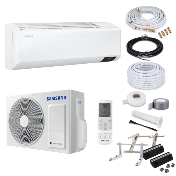 Samsung Klimaanlage Cebu AR18TXFYAWKNEU/X R32 Wandgerät-Set 5,0 kW mit Quick Connect und Befestigung