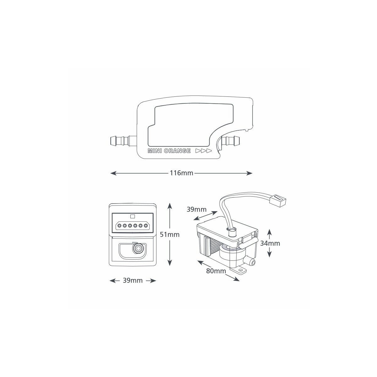 Aspen Kondensatpumpe FP2212 Mini Orange - Onlineshop für Klimaanlagen,  124,95 €