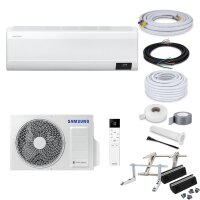 Samsung Klimaanlage Wind-Free Elite AR12CXCAAWKNEU/X R32 Wandgerät-Set 3,5 kW - 5 Meter - Wandkonsole MS230