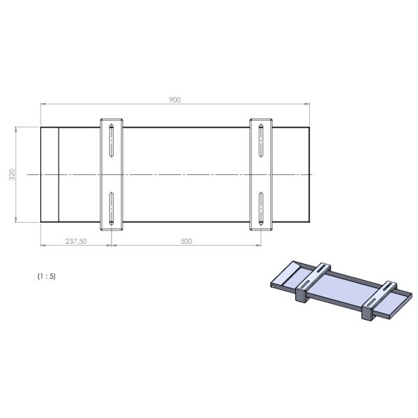 AUW-1 Ölprotektor Auffangwanne aus Aluminium
