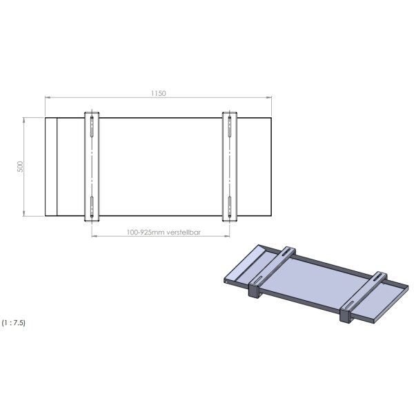 AUW-3 Ölprotektor Auffangwanne aus Aluminium