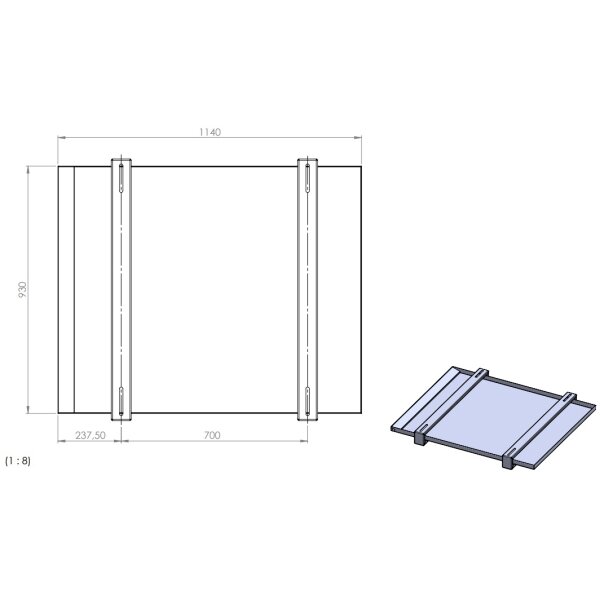 AUW-5 Ölprotektor Auffangwanne aus Aluminium