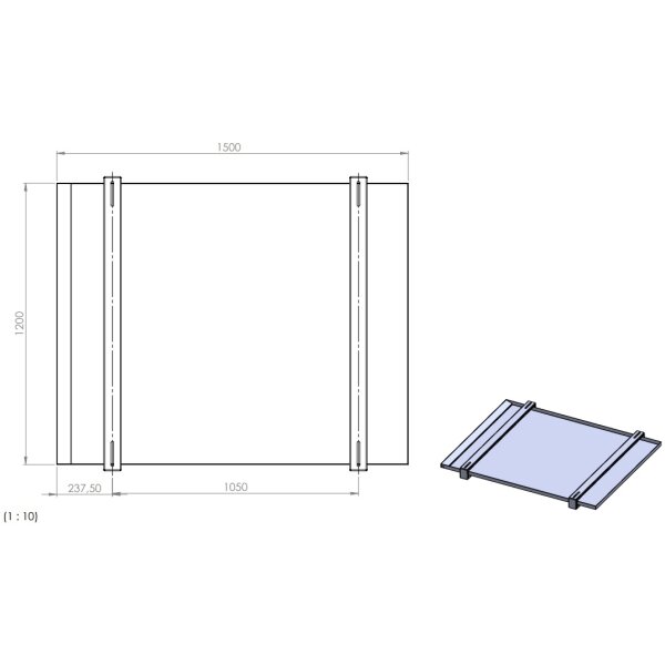 AUW-7 Ölprotektor Auffangwanne aus Aluminium
