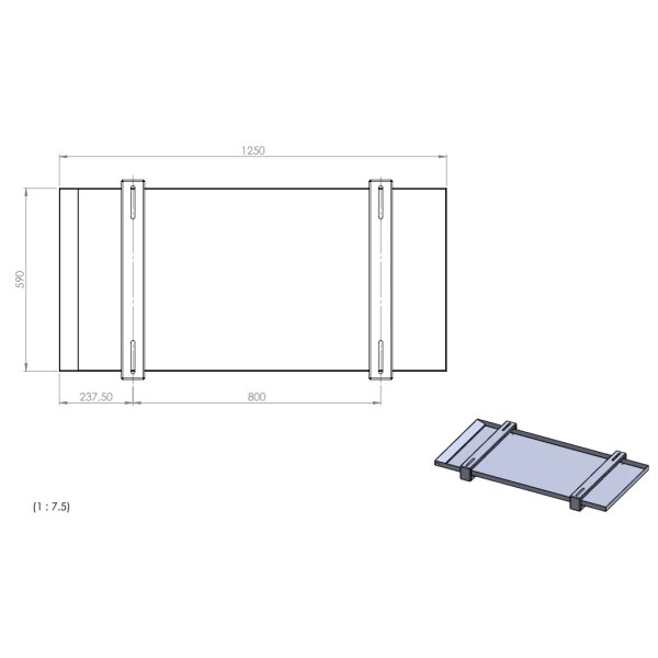 AUW-9 Ölprotektor Auffangwanne aus Aluminium