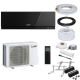 Mitsubishi Klimaanlage Premium MSZ-EF42VGK B R32 Wandgerät-Set 4,2 kW - Schwarz - 3 Meter - ohne Befestigung