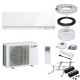 Mitsubishi Klimaanlage Premium MSZ-EF50VGK W R32 Wandgerät-Set 5,0 kW - Weiß - ohne Montage Set - Wandkonsole MS253
