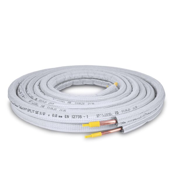 Ebrille isolierte Kältemittelleitungen 1/4" + 5/8" - 6.3/15,8mm 1 - 20 Meter