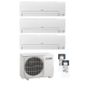 Mitsubishi MultiSplit Trio 3x MSZ-HR25VF 2,5 kW + MXZ-3HA50VF