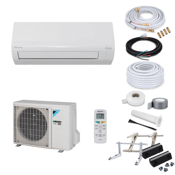 Daikin Klimaanlage Siesta ATXF35E R32 Wandgerät-Set 3,3 kW - ohne Quick Connect - ohne Befestigung - ohne WiFi