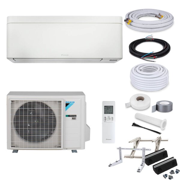 Daikin Klimaanlage Stylish FTXA35CW Wandgerät-Set 3,4 kW - Weiß - 3 Meter - ohne Befestigung