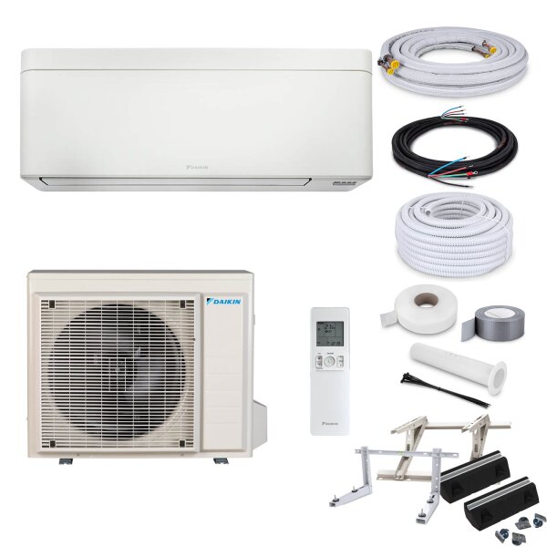 Daikin Klimaanlage Stylish FTXA50CW Wandgerät-Set 5,0 kW - Weiß - ohne Montage Set - Wandkonsole MS253