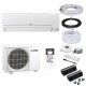 Mitsubishi Klimaanlage MSZ-HR50VF R32 Wandgerät-Set 5,0 kW mit Montage Set und Befestigung (WiFi optional) - 17 Meter Bodenkonsole GDS400 mit WiFi