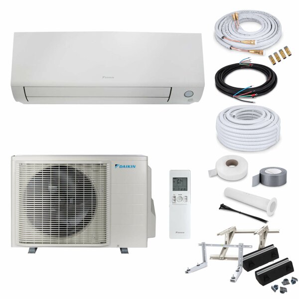 Daikin Klimaanlage Perfera FTXM35A Wandgerät-Set 3,4 kW - 15 Meter + Nachfüllung - Dachkonsole MT630