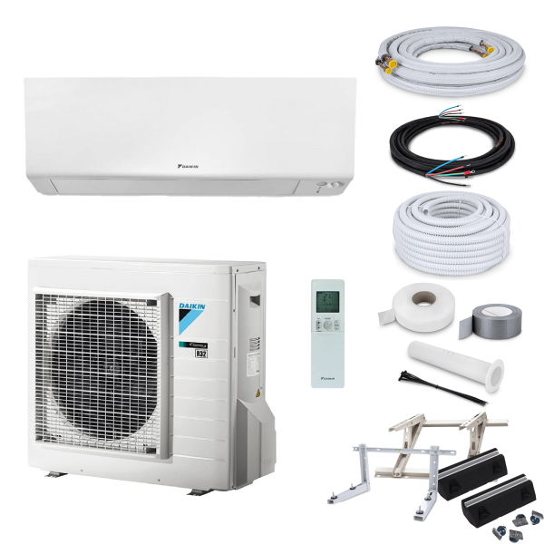Daikin Klimaanlage Perfera FTXM60R R32 Wandgerät-Set 6,0 kW - 10 Meter - Wandkonsole MS257