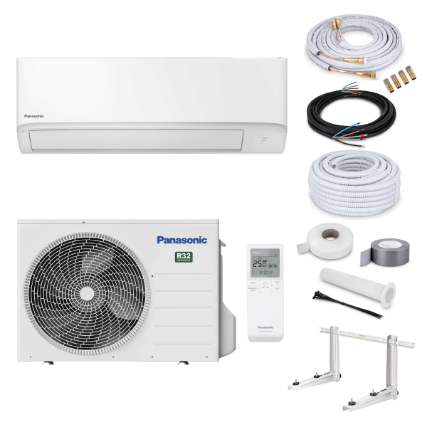 Panasonic Klimaanlage Ultrakompakt KIT-TZ42ZKE  Wandgerät-Set 4,2 kW - 3 Meter - Dachkonsole MT650