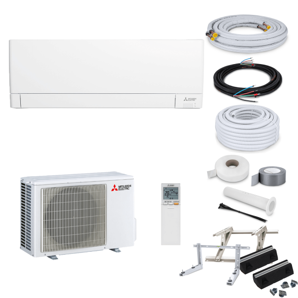 Mitsubishi Klimaanlage MSZ-AY20VGK Wandgerät-Set 2,0 kW - 6 Meter - ohne Befestigung