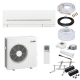 Mitsubishi Klimaanlage MSZ-AP71VGK R32 Wandgerät-Set 7,1 kW - 19 Meter + Nachfüllung - Dachkonsole MT650