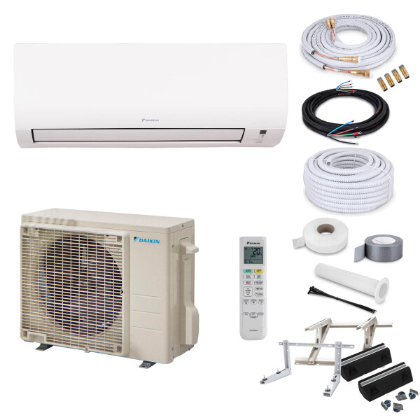 Daikin Klimaanlage Comfora FTXP25N9 Wandgerät-Set 2,5 kW - 14 Meter + Nachfüllung - Dachkonsole MT630