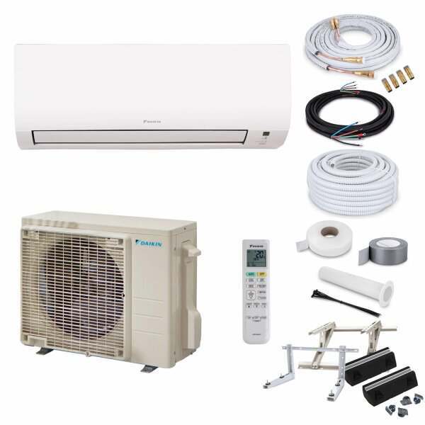 Daikin Klimaanlage Comfora FTXP35N9 Wandgerät-Set 3,5 kW - 8 Meter - Wandkonsole MS230