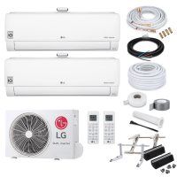 LG MultiSplit Dualcool - 2x AP09RK + MU2R15 - 2,5 kW mit...