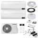 Samsung MultiSplit Wind-Free Elite - 2x AR12CXCAAWKNEU + AJ050TXJ2KG/EU - 3,5kW - ohne Quick Connect - Wandkonsole MS253