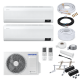 Samsung MultiSplit Wind-Free Avant - 2x AR12TXEAAWKNEU + AJ050TXJ2KG/EU - 3,5 kW - ohne Quick Connect - Wandkonsole MS253
