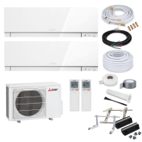 Mitsubishi MultiSplit Premium - 2x MSZ-EF35VGK W/S/B +...