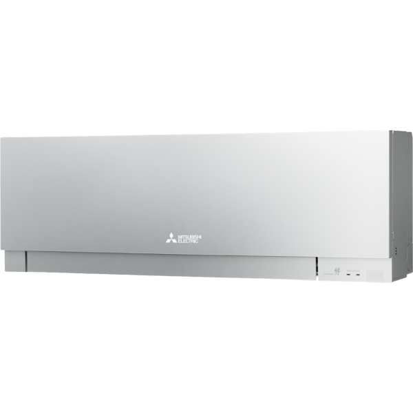 Mitsubishi MultiSplit Premium - 2x MSZ-EF35VGKS + MXZ-2F53VF4 - 3,5 kW - Silber - ohne Montage Set - Wandkonsole MS253