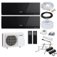 Mitsubishi MultiSplit Premium - 2x MSZ-EF35VGKB + MXZ-2F53VF4 - 3,5 kW - Schwarz - ohne Quick Connect - Wandkonsole MS253