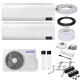 Samsung MultiSplit Wind-Free Elite - 2x AR09CXCAAWKNEU + AJ040TXJ2KG/EU - 2,5 kW - ohne Montage Set - ohne Befestigung