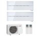 Mitsubishi MultiSplit Diamond - 2x MSZ-LN35VG2W + MXZ-2F53VF4 - 3,5 kW - Natural White