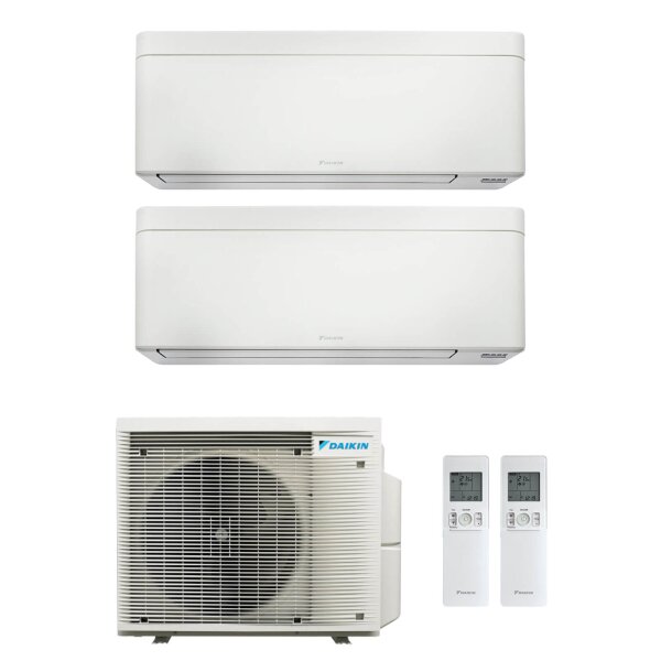 Daikin MultiSplit Stylish - 2x FTXA25CW + 2MXM40A9 - 2,5 kW - Weiß - ohne Montage Set - Wandkonsole MS253
