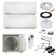 Daikin MultiSplit Stylish - 2x FTXA25CW + 2MXM40A9 - 2,5 kW - Weiß - ohne Quick Connect - Wandkonsole MS253
