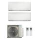 Daikin MultiSplit Stylish - 2x FTXA25CW + 2MXM40A9 - 2,5 kW - Weiß - ohne Quick Connect - Wandkonsole MS253
