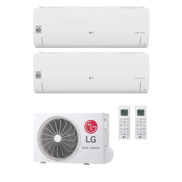 LG MultiSplit Standard - 1x S09ET - 2,5 kW + 1x S12ET - 3,5 kW + MU2R15