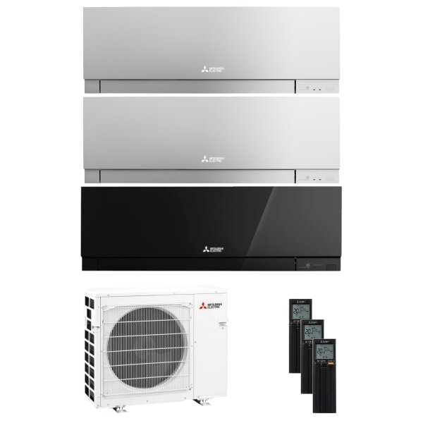 Mitsubishi MultiSplit Premium - 2x MSZ-EF25VGK S + 1x MSZ-EF25VGK B + MXZ-3F54VF4 - 5,4 kW