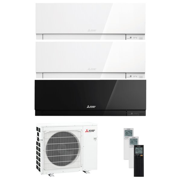 Mitsubishi MultiSplit Premium - 2x MSZ-EF35VGK W + 1x MSZ-EF35VGK B + MXZ-3F68VF4 - 6,8 kW