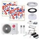 LG MultiSplit Artcool Gallery Photo - 2x A12GA1 + MU2R17 - 3,5 kW - ohne Montage Set - ohne Befestigung