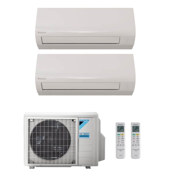 Daikin MultiSplit Sensira - 2x CTXF20C + 2MXF40A - 4,0 kW - ohne Montage Set - ohne Befestigung - ohne WiFi