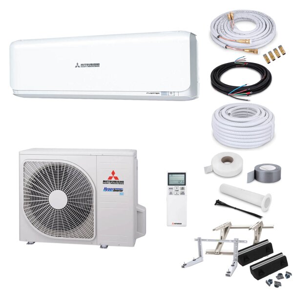 Mitsubishi Heavy Industries Diamond SRK20ZSX-WF Wandgerät-Set 2,0 kW - Pure White - ohne Quick Connect - ohne Befestigung