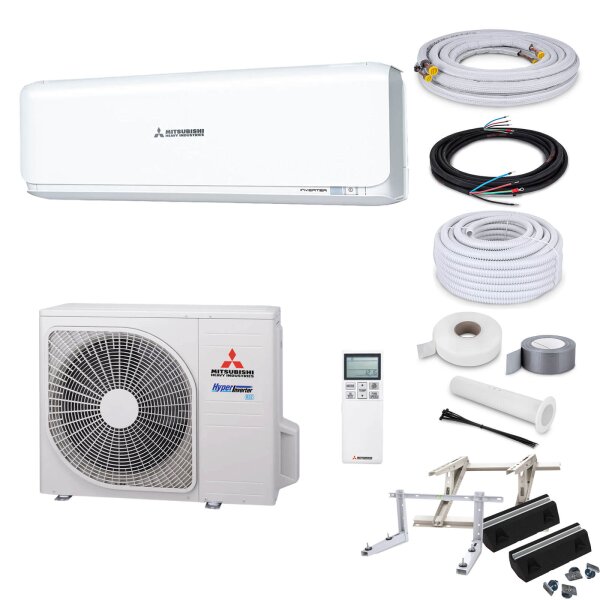 Mitsubishi Heavy Industries Diamond SRK35ZSX-WF Wandgerät-Set 3,5 kW - Pure White - ohne Montage Set - ohne Befestigung