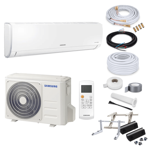 Samsung Klimaanlage AR35 AR12TXHQASINEU/X R32 Wandgerät-Set 3,5 kW mit Quick Connect und Befestigung (WiFi optional)