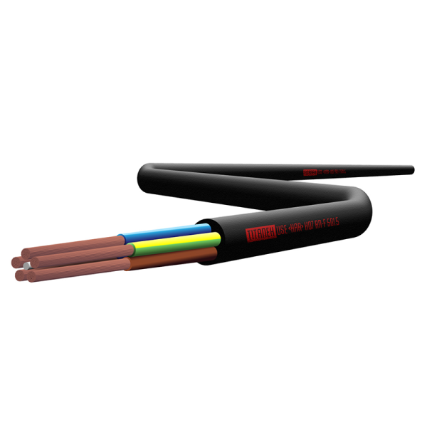 Elektro-Gummileitung H07RN-F 5 x 1,5mm Titanex
