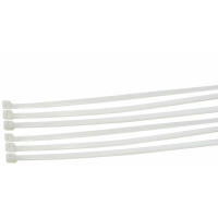 Kabelbinder 160 x 2,5 mm weiß / natur 100 Stück