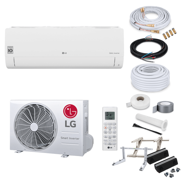 LG Klimaanlage Standard mit WiFi S24ET R32 Wandgerät 6,6 kW mit Quick Connect und Befestigung