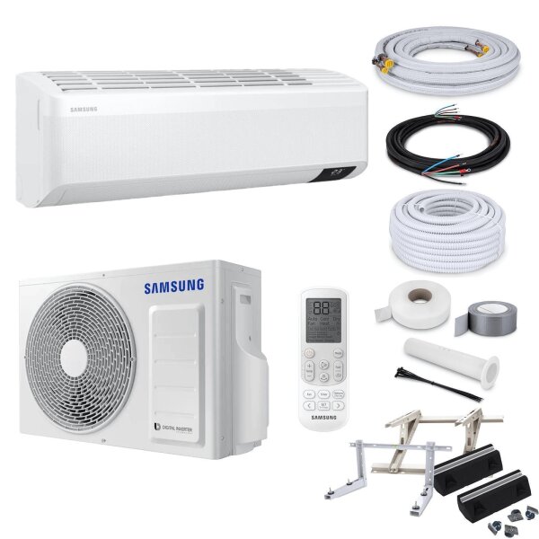 Samsung Klimaanlage Wind-Free Avant AR24TXEAAWKNEU/X R32 Wandgerät-Set 6,5 kW mit Montage Set und Befestigung - ohne Montage Set ohne Befestigung